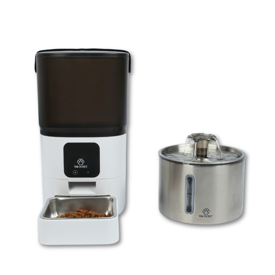 Paw District™️ Automatic Pet Feeder + Fountain